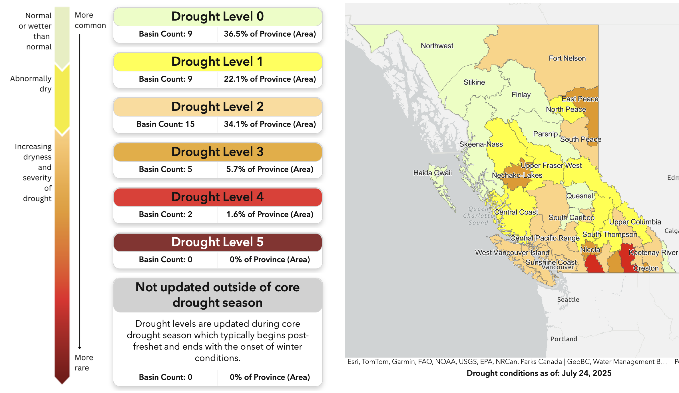 Screenshot 2025-07-24 at 8.45.46 AM Drought map of BC